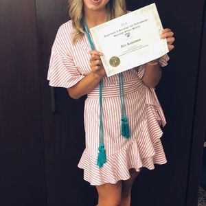 Pink Wrap Dress with Ruffles and Sleeves